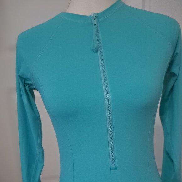 Eidon Hayden Teal Paddle Suit One Piece Long Sleeve Front Zipper Size: Large NWT - Picture 2 of 8